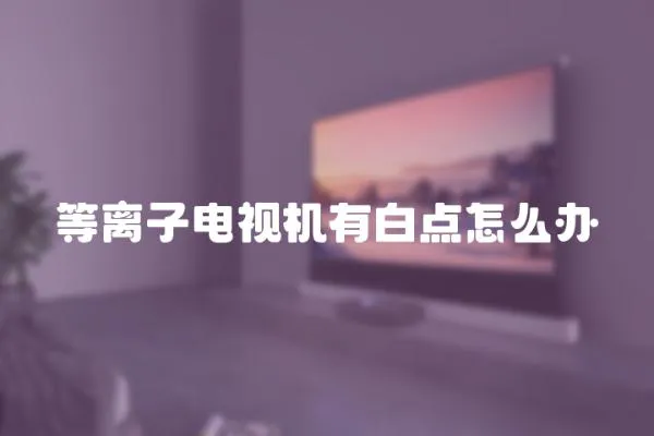等離子電視機有白點怎么辦