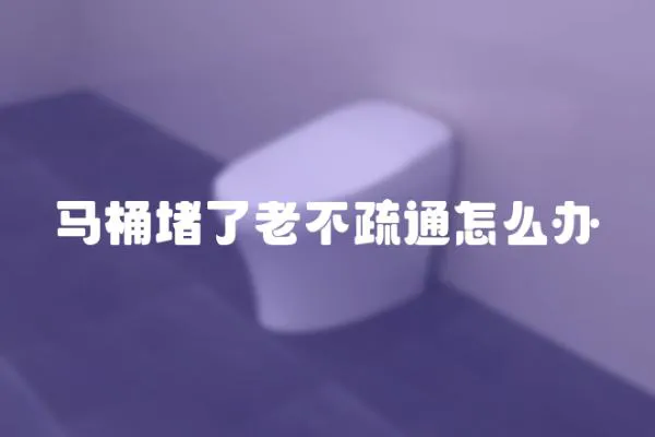 馬桶堵了老不疏通怎么辦