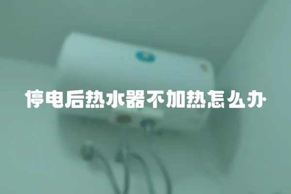 停電后熱水器不加熱怎么辦