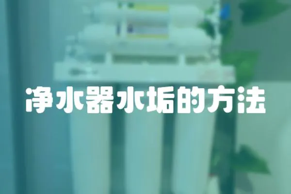 凈水器水垢的方法