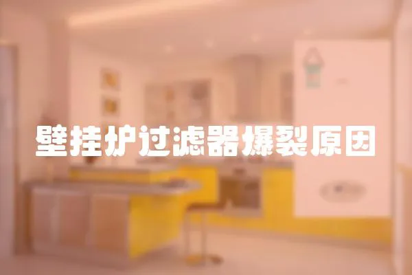 壁掛爐過濾器爆裂原因