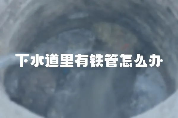 下水道里有鐵管怎么辦