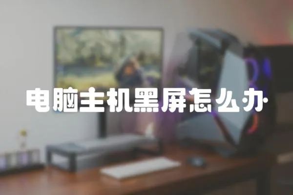 電腦主機(jī)黑屏怎么辦