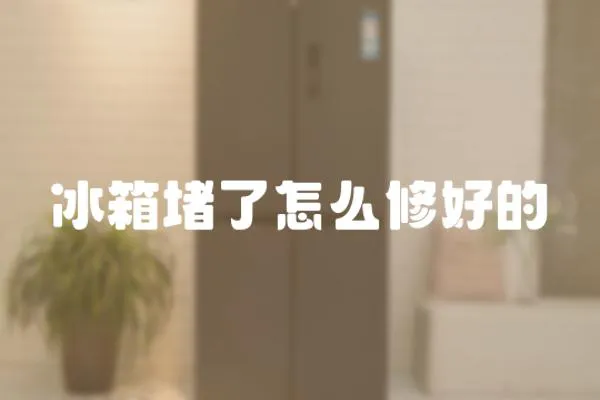 冰箱堵了怎么修好的