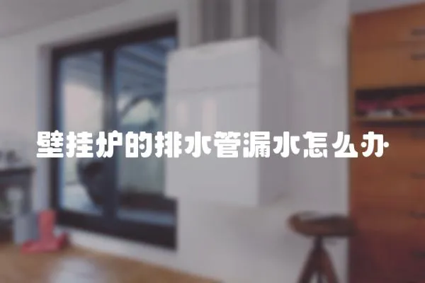 壁掛爐的排水管漏水怎么辦
