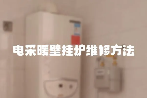 電采暖壁掛爐維修方法