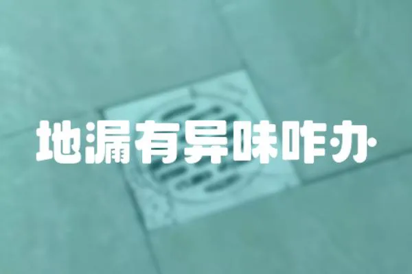 地漏有異味咋辦