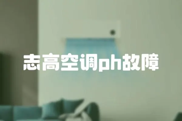 志高空調ph故障