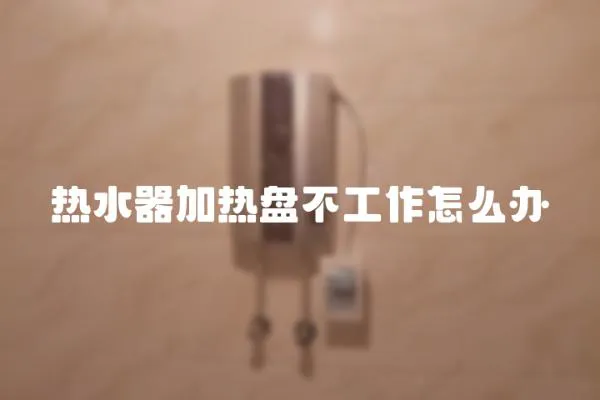 熱水器加熱盤不工作怎么辦