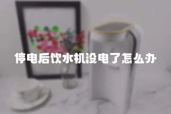 停電后飲水機沒電了怎么辦