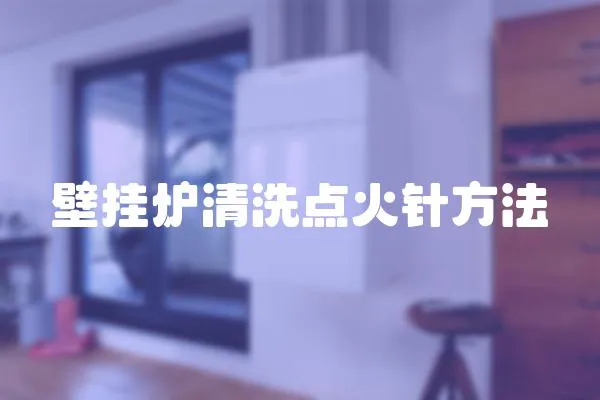 壁掛爐清洗點火針方法