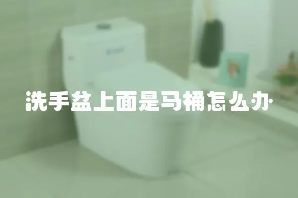 洗手盆上面是馬桶怎么辦