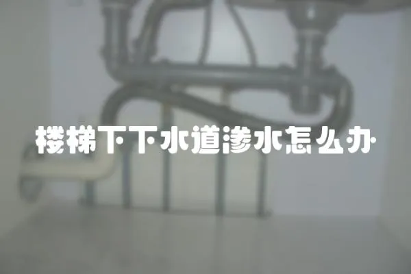 樓梯下下水道滲水怎么辦