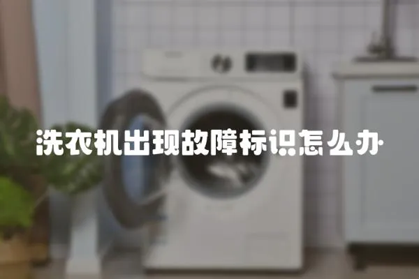 洗衣機出現故障標識怎么辦