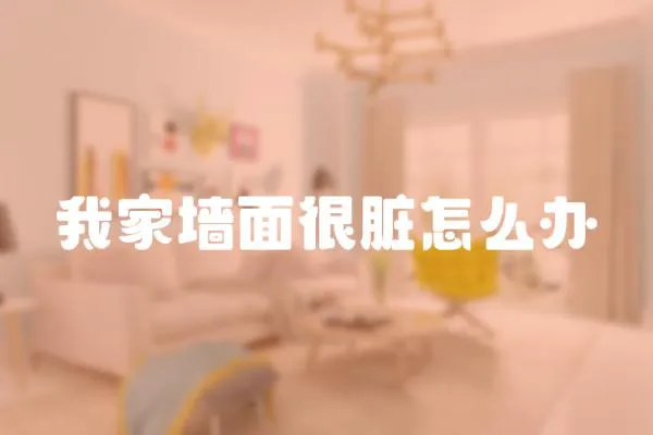 我家墻面很臟怎么辦