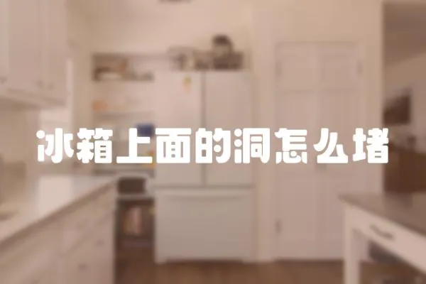 冰箱上面的洞怎么堵