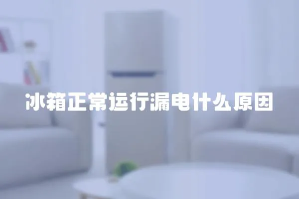冰箱正常運行漏電什么原因