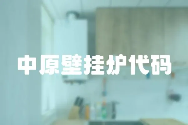 中原壁掛爐代碼