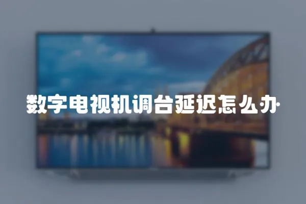 數字電視機調臺延遲怎么辦