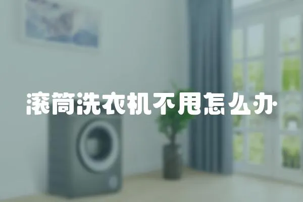 滾筒洗衣機不甩怎么辦