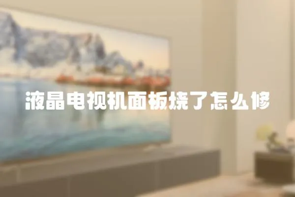 液晶電視機面板燒了怎么修