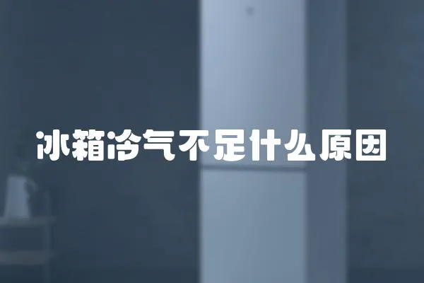 冰箱冷氣不足什么原因
