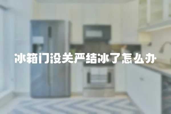 冰箱門沒關(guān)嚴(yán)結(jié)冰了怎么辦