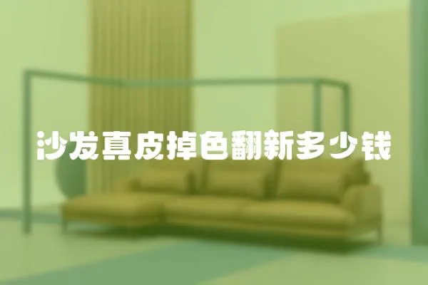 沙發真皮掉色翻新多少錢