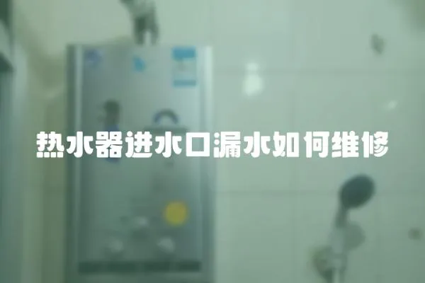 熱水器進水口漏水如何維修