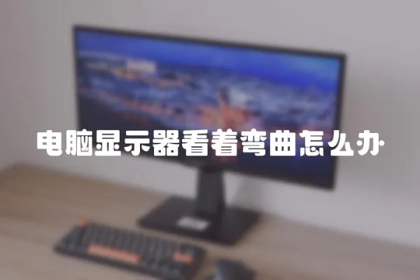 電腦顯示器看著彎曲怎么辦