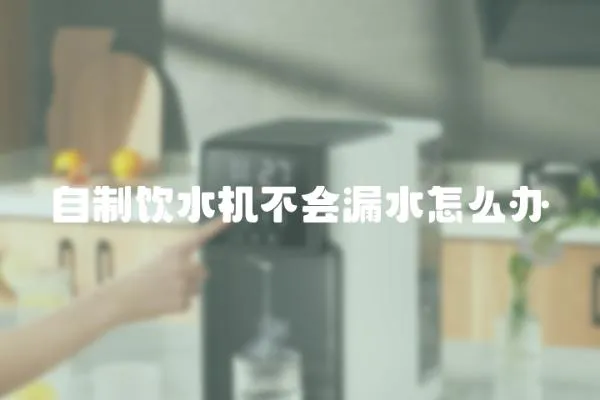 自制飲水機(jī)不會漏水怎么辦