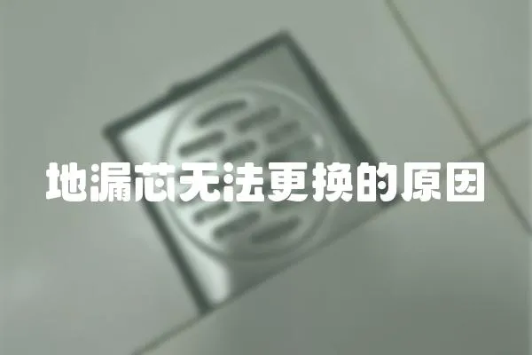 地漏芯無(wú)法更換的原因