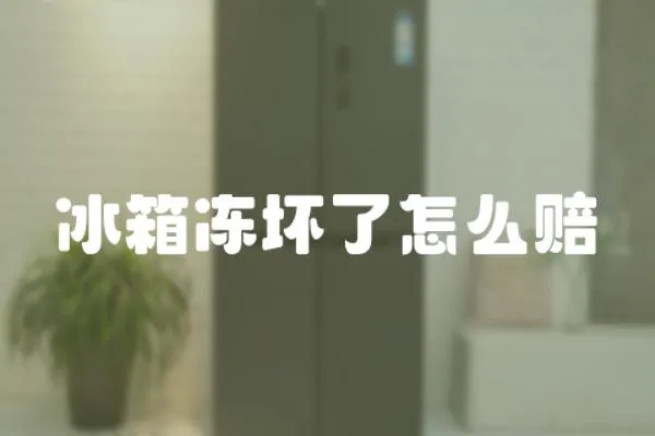 冰箱凍壞了怎么賠