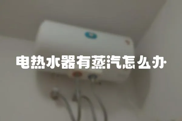 電熱水器有蒸汽怎么辦