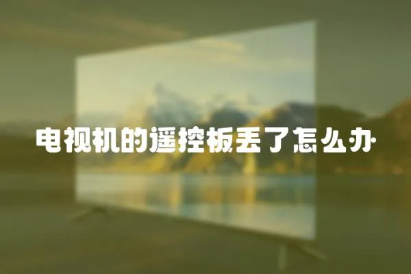 電視機(jī)的遙控板丟了怎么辦