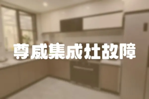 尊威集成灶故障