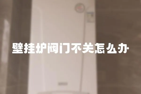 壁掛爐閥門不關怎么辦