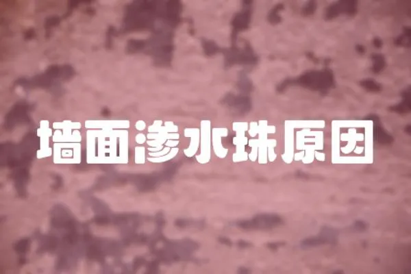 墻面滲水珠原因