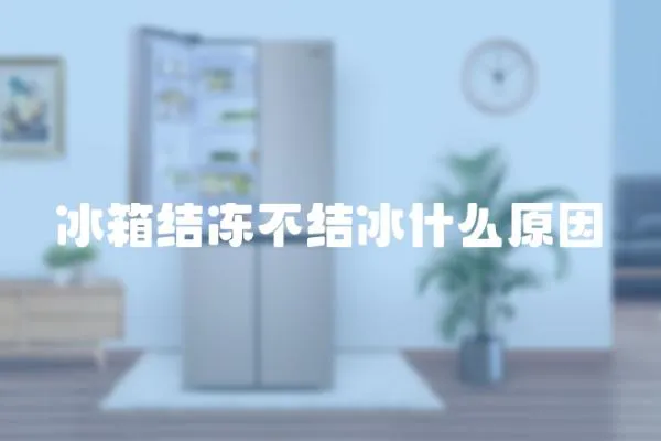 冰箱結凍不結冰什么原因