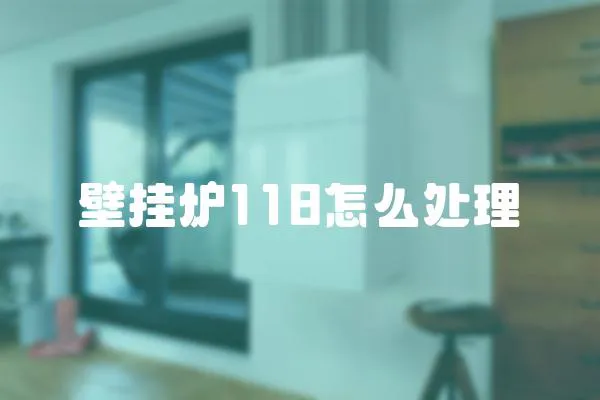 壁掛爐118怎么處理