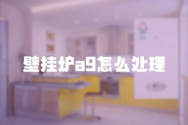 壁掛爐a9怎么處理
