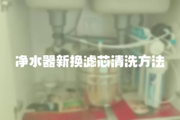凈水器新換濾芯清洗方法