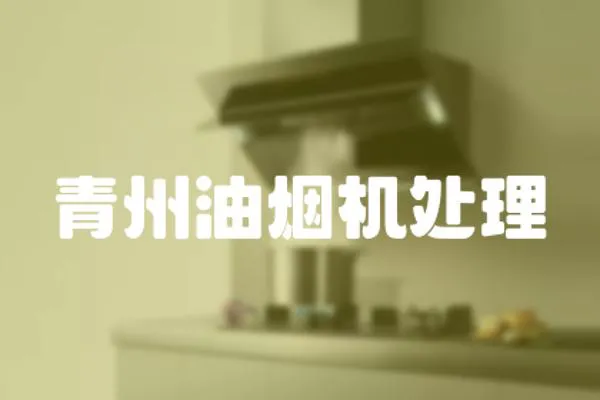 青州油煙機處理