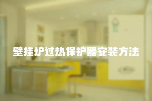 壁掛爐過熱保護(hù)器安裝方法