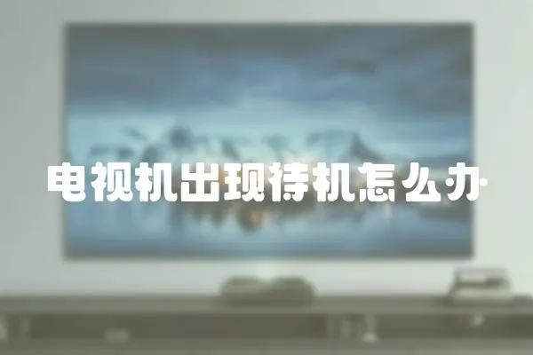 電視機出現待機怎么辦