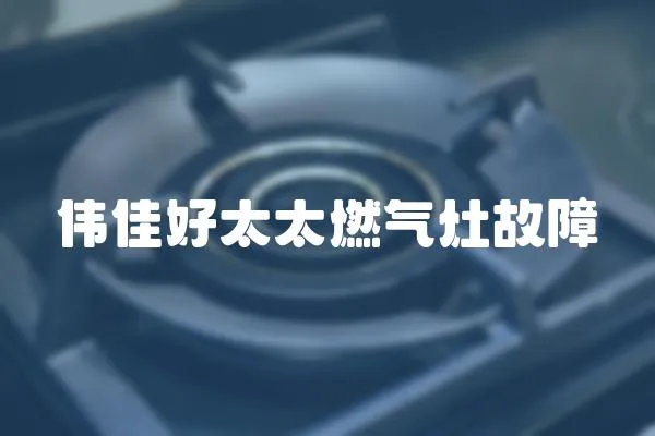 偉佳好太太燃氣灶故障