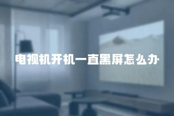 電視機開機一直黑屏怎么辦