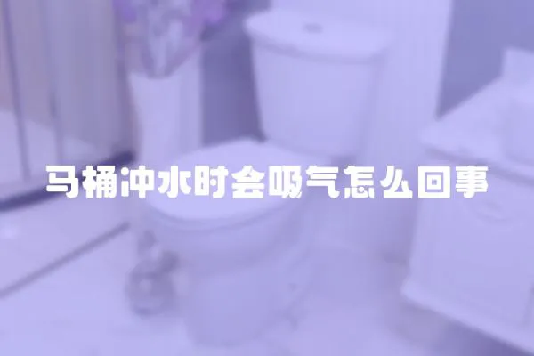 馬桶沖水時會吸氣怎么回事