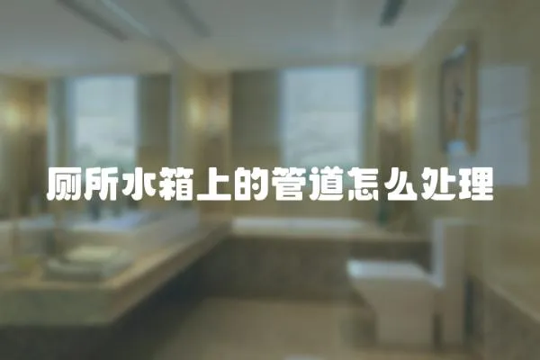 廁所水箱上的管道怎么處理