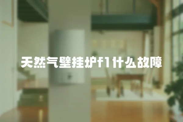 天然氣壁掛爐f1什么故障